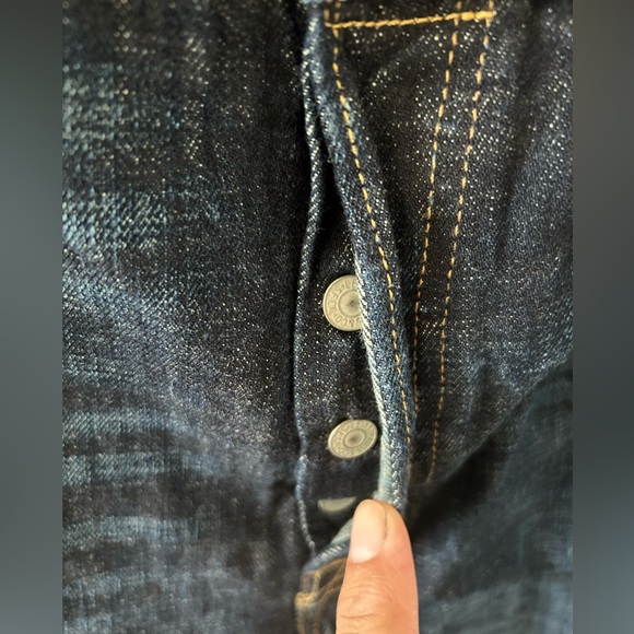 Men’s Levi’s blue jeans 501 size 36 - Picture 3 of 4